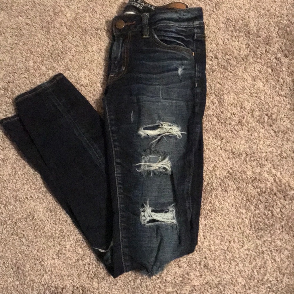 American Eagle ripped jeans